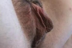 Honey with her Big Pussy Lips and Hairy Cunt