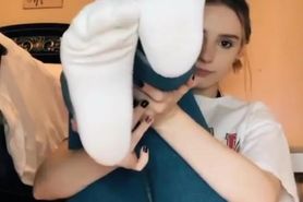 Italian teen feet tease
