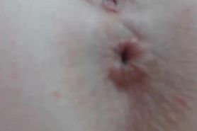 Petite 18yo chick with a big ass fingering herself