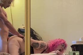 Pink hair fuck
