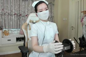 Chinese Slut wearing Gloves