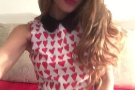 lipstick and hearts dress
