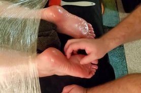 Bare Oiled Feet Tickle Torture Punishment For Girlfriend
