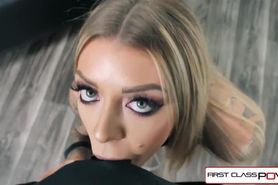 First Class POV - Watch Karma Rx take her mouth and pussy full of cock