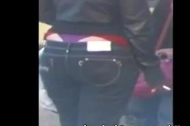Jeans Booty Ass Thong Slip