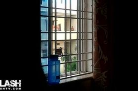 Indian Neighbour window flashed & fucked