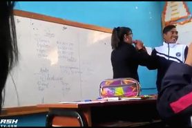 Teacher dildo blowjob