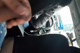 Cumming behind my uber driver