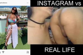 Instagram vs Real Life - Rim Job - Ass licking and she loves it!