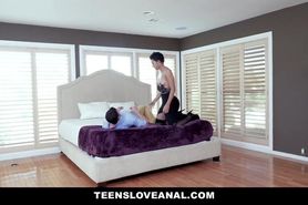 TeensLoveAnal - Shy Ebony Teen Fucks In Her Parents Bedroom
