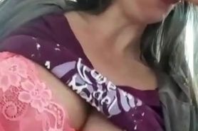 A Milf With Big Boobs Plays Her Dildo