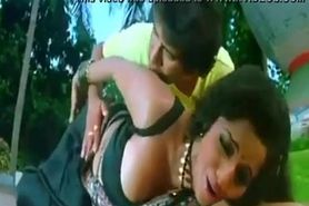 Monalisha Big Tits Showing Cleavage With Nirahua