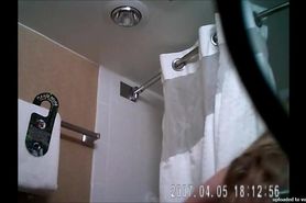 Hidden shower spy cam caught.... or maybe not lol