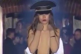 Supermodel boobs compilation on the runway