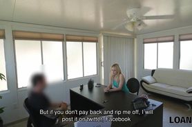 LOAN4K&period; Strip dancer cant pay rent so why comes to fuck loan agent