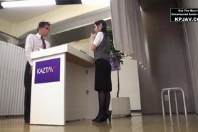 Hot Japanese Girl Gets A New Job