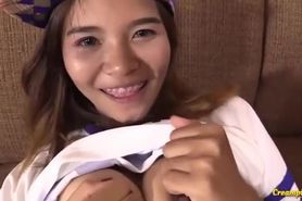 Thai teen wearing braces and getting fucked and pied