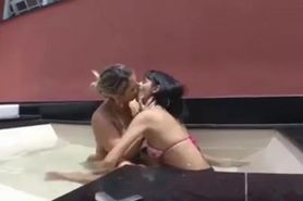 Brazilian lezdom kissing