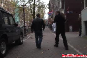 Dutch hooker pussylicked by redwindow tourist