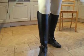 Wheres my bootlicking boot slave_ My Riding Boots are filthy