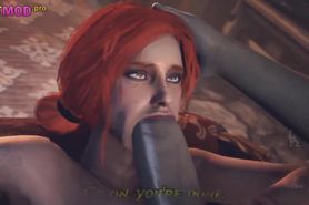 Witcher Sex - Triss Merigold fucks in All Holes. Anal Porn, BlowJob and Facial Cumshot