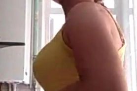 Turkish girl shows her stomach