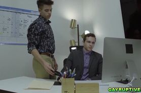 Trevor and Evan leads Jayden into epic anal threesome