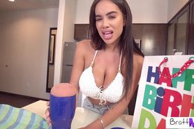 Brattymilf - Massive Tit Stepmother Victoria June Gets Sex Toy And Birthday Sex For Horny Stepson