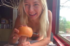 Chloe gets some Vitamin C