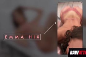 Hottest Slim Beauty Emma Hix Takes Two Cocks