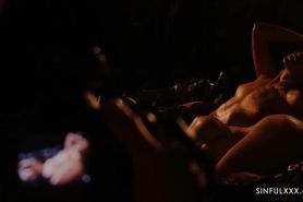 Most amazing close up threesome sex video