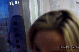 Lesbian gf partying and fucking in hotel