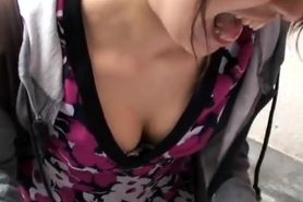 Wicked Asian downblouse voyeur video