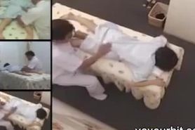 Nice Japanese fingered in spy camera massage video