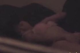 Sex video with masturbation filmed from a window by a voyeur