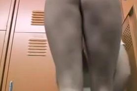 Marvelous changing room booty show of the nude amateur