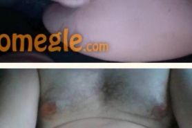 Omegle-BBW Shows boobs and pussy for huge cumshot