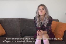 Masturbation video of the delightful virgin from Russia