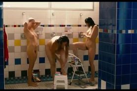 Famous actresses in the nude in shower rooms