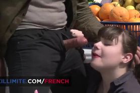 Cute fruit seller gets anally fucked outdoors