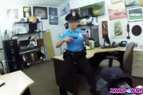 Sexy Hot Police Officer In The Pawnshop Willing To Strike A Deal