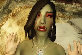 3D Orc Milf decides to fuck a human outlander Hentai