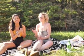 Ersties - Sexy Amateur Lesbians Have Hot Sex Outdoors With Toys