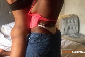 Horny Kenyan friends random lesbian hook up make their black pussies clap
