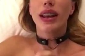 POV Blowjob and hand job, cum shot facial! Blonde loves cum in her face