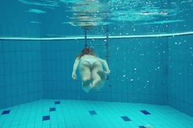 Underwater hottest girl Zelenkina swims naked