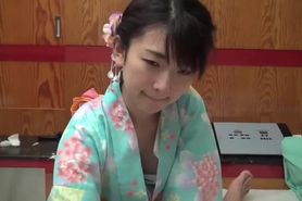 Hot Japanese Teen In Kimono Gets Her Tight Pussy A Creampie Load