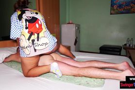 Sexy BBW Thai amateur MILF amazing sex massage for her happy customer