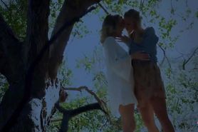 Lesbian Blondes Blake Eden And Scarlet Red Cumming Together In The Woods!