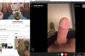 Naked show of US ARMY Caleb McLain